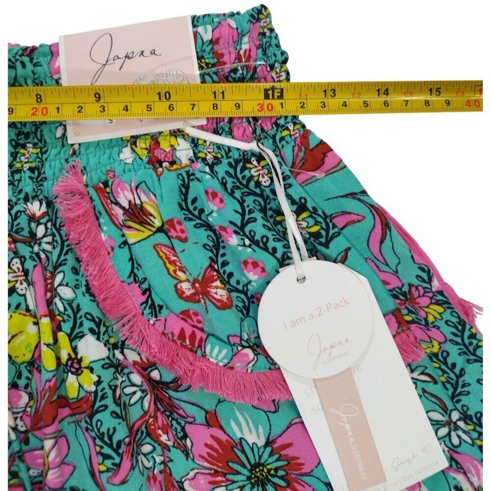 Jopea Women's Floral Print Solid Color Short Shorts 2 Pack Size S 100% Rayon. - Picture 8 of 8